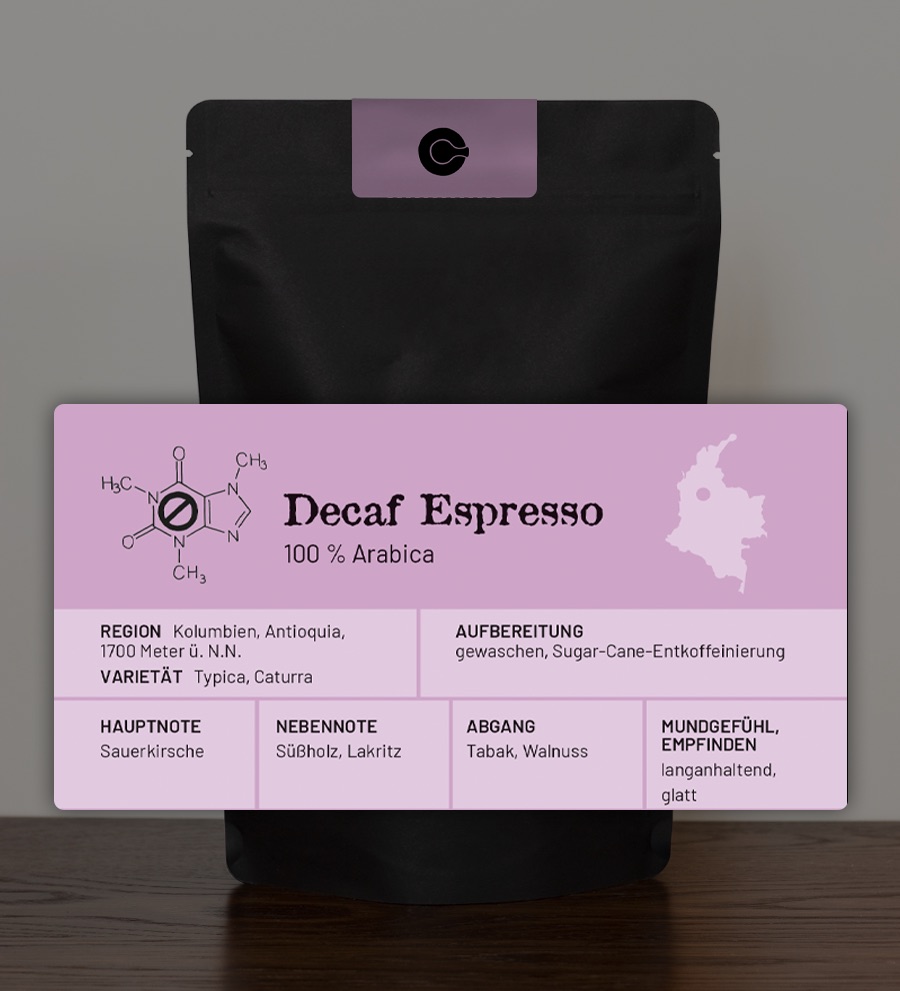 Decaf Espresso Sugar Cane -entkoffeiniert-