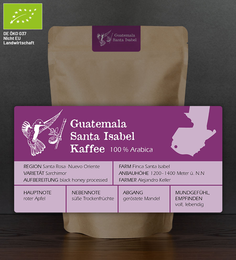 Guatemala Santa Isabel Kaffee BIO -natural-