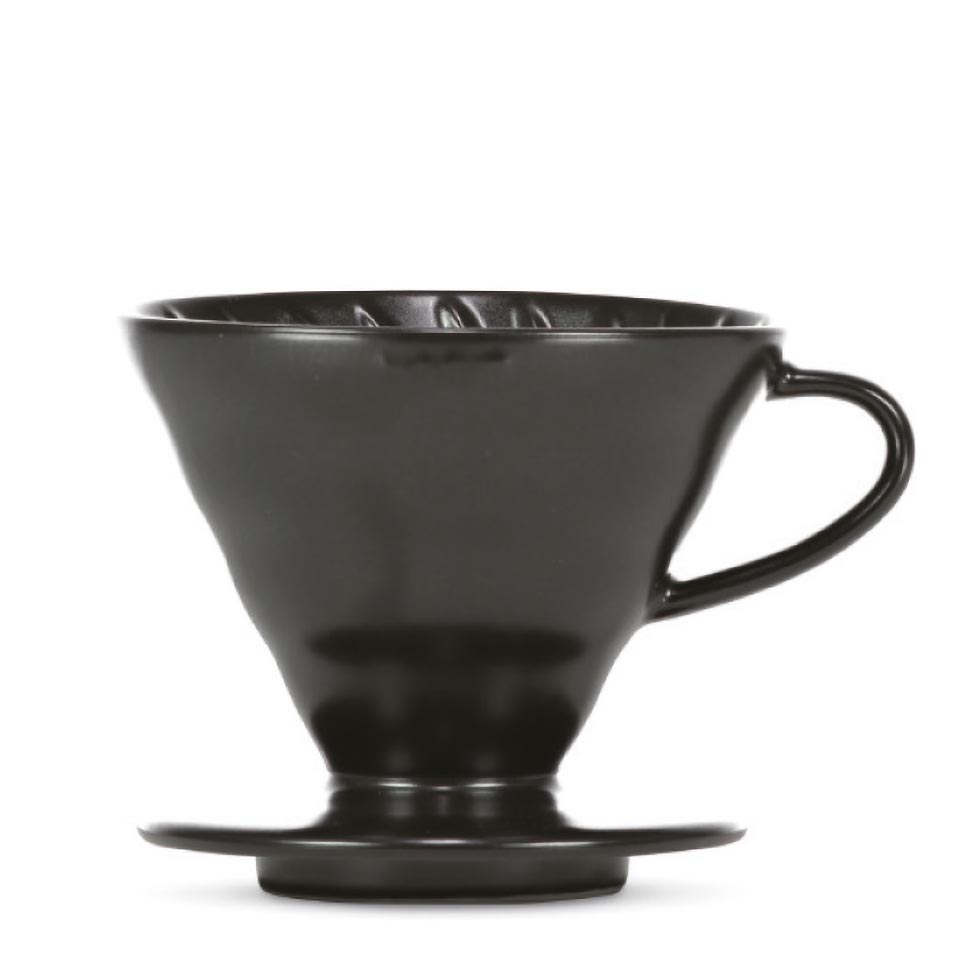 Hario Coffee Dripper V60 02 matte black (Porzellan)