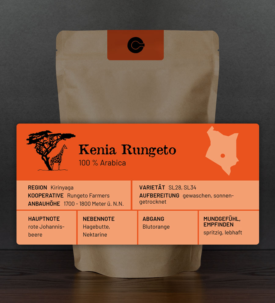 Kenia Rungeto Kaffee -gewaschen-