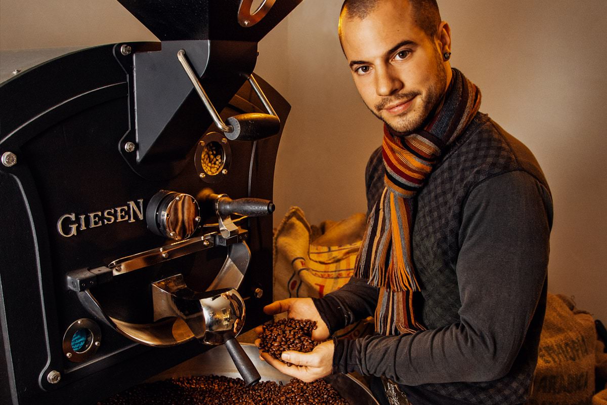 Premium Espresso - Kaffee Bohne Trommelröstung per Hand